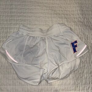 University of Florida Lululemon White Hottie Hot Shorts